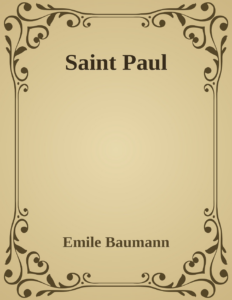 Couverture de Saint Paul
