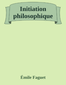 Couverture de Initiation philosophique