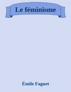 Couverture de Le féminisme