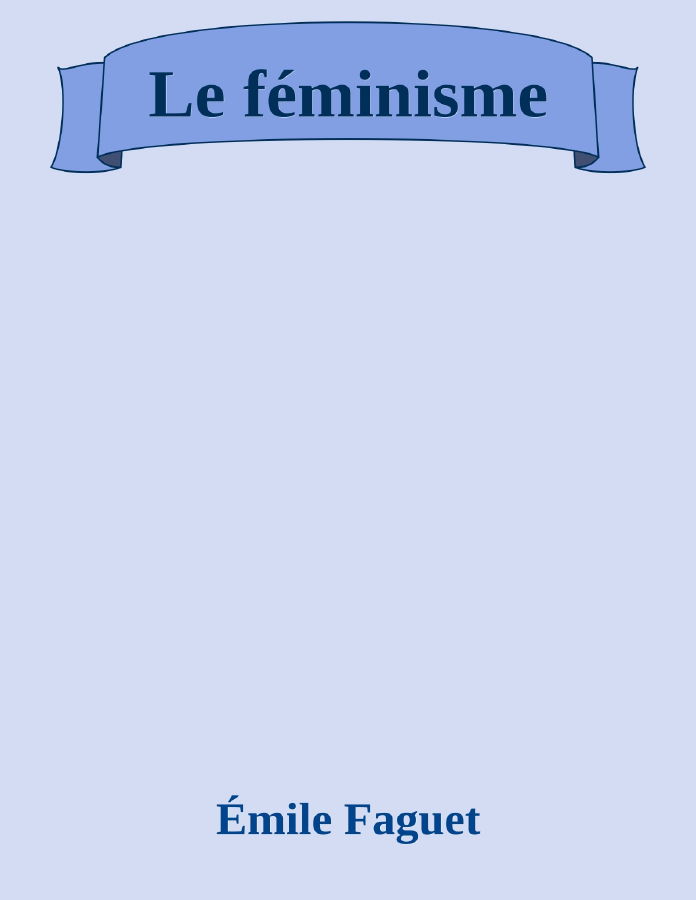 Couverture de Le féminisme