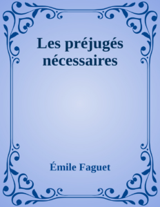 Couverture de Les préjugés nécessaires