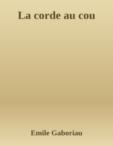 Couverture de La corde au cou