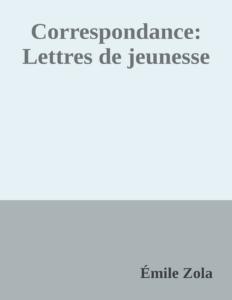 Couverture de Correspondance: Lettres de jeunesse