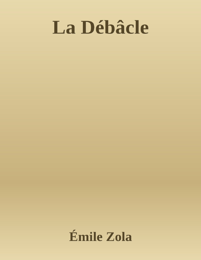Couverture de La Débâcle