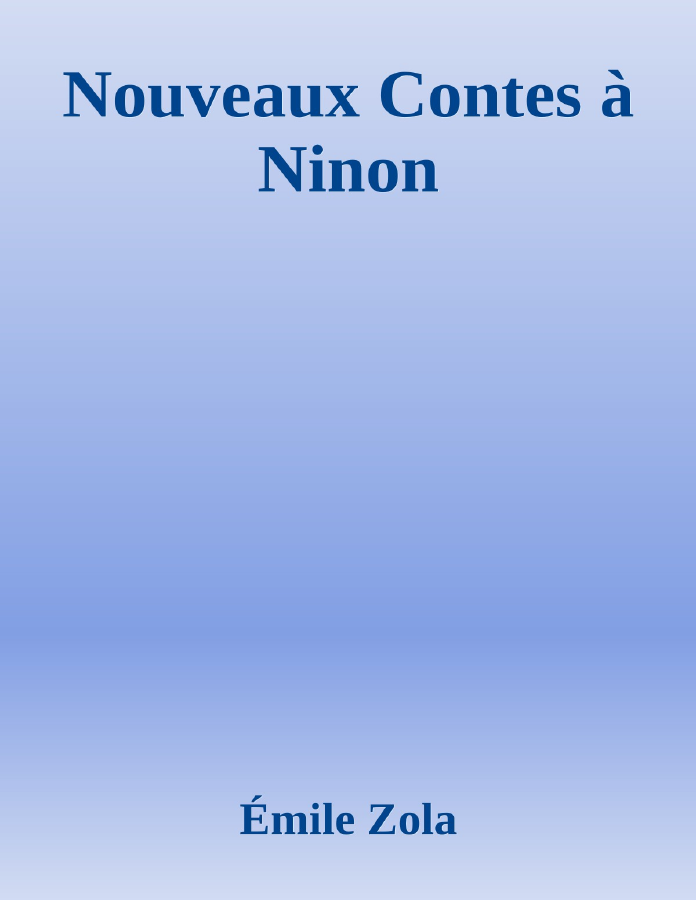 Couverture de Nouveaux Contes à Ninon