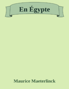 Couverture de En Égypte