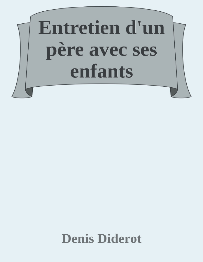 Couverture de Entretien d'un père avec ses enfants