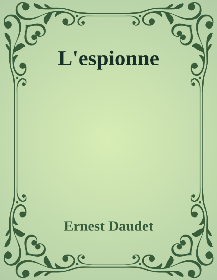 Couverture de L'espionne