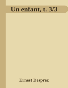 Couverture de Un enfant, t. 3/3