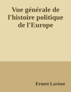 Couverture de Vue générale de l'histoire politique de l'Europe