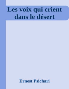 Couverture de Les voix qui crient dans le désert