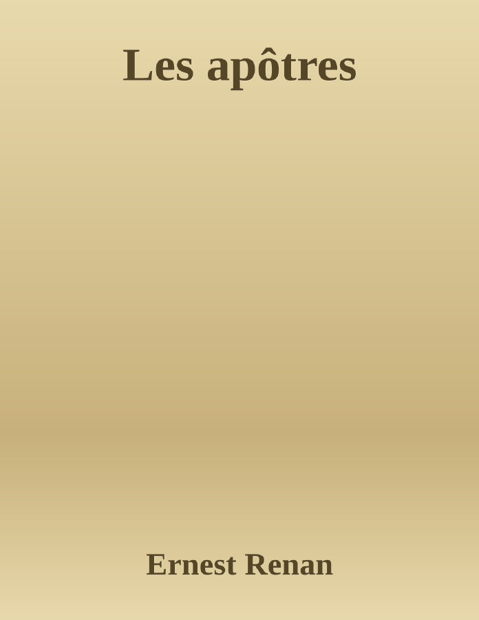 Couverture de Les apôtres