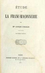 Étude sur la Franc-Maçonnerie by Félix Dupanloup, book cover