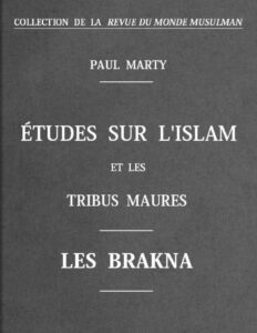 Etudes Sur LrsquoIslam Et Les Tribus Maures Les Brakna
