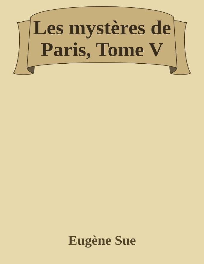 Couverture de Les mystères de Paris, Tome V