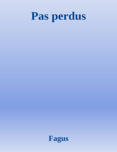 Couverture de Pas perdus