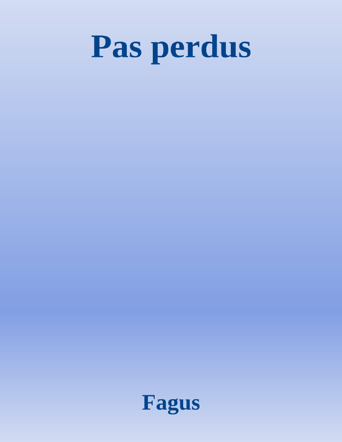 Couverture de Pas perdus