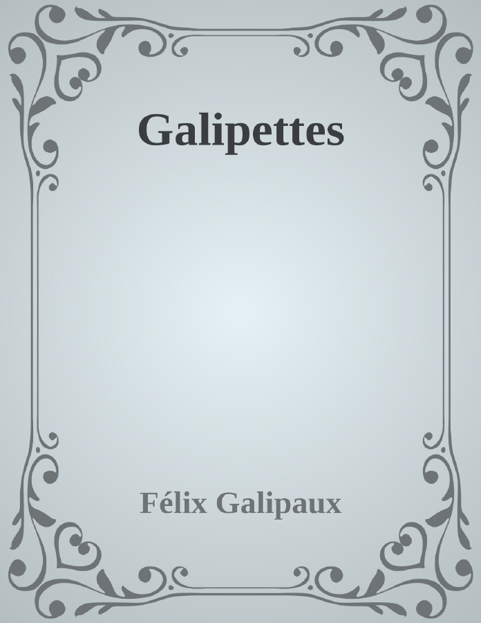 Couverture de Galipettes