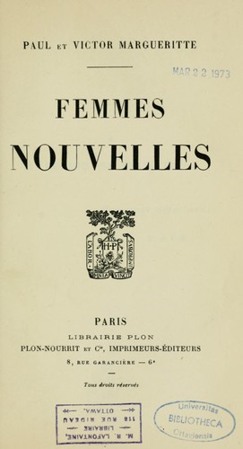 Femmes Nouvelles