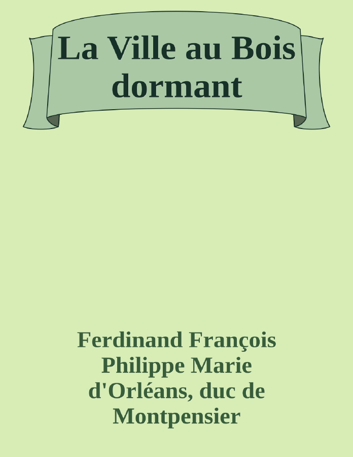 Couverture de La Ville au Bois dormant