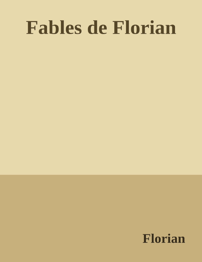 Couverture de Fables de Florian