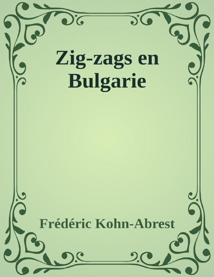 Couverture de Zig-zags en Bulgarie