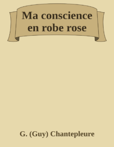 Couverture de Ma conscience en robe rose