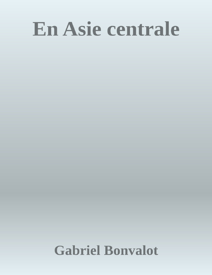 Couverture de En Asie centrale