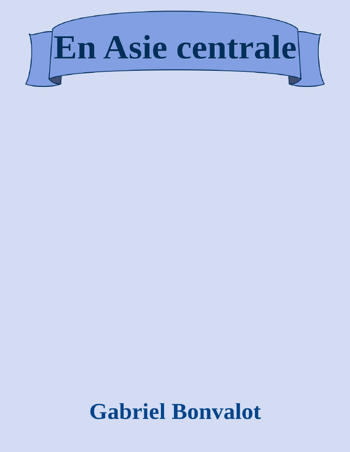 Couverture de En Asie centrale