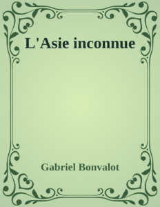 Couverture de L'Asie inconnue
