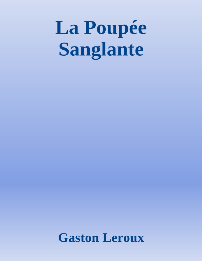 Couverture de La Poupée Sanglante