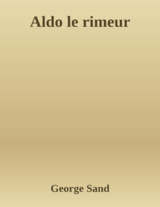 Couverture de Aldo le rimeur