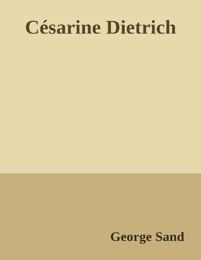 Couverture de Césarine Dietrich