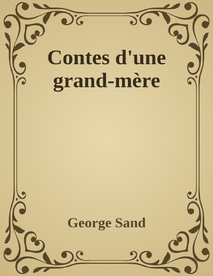 Couverture de Contes d'une grand-mère