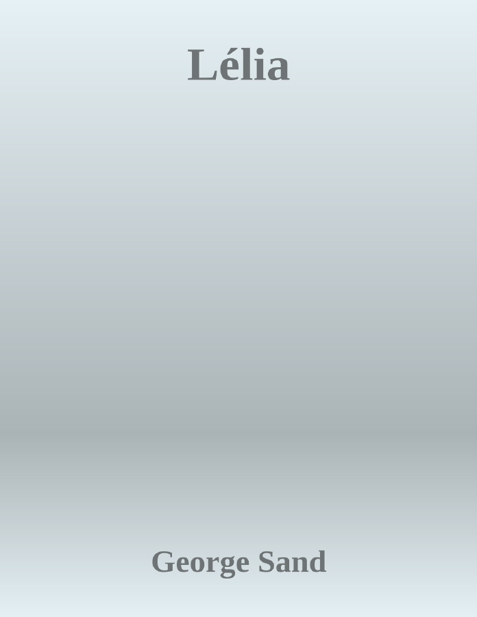 Couverture de Lélia