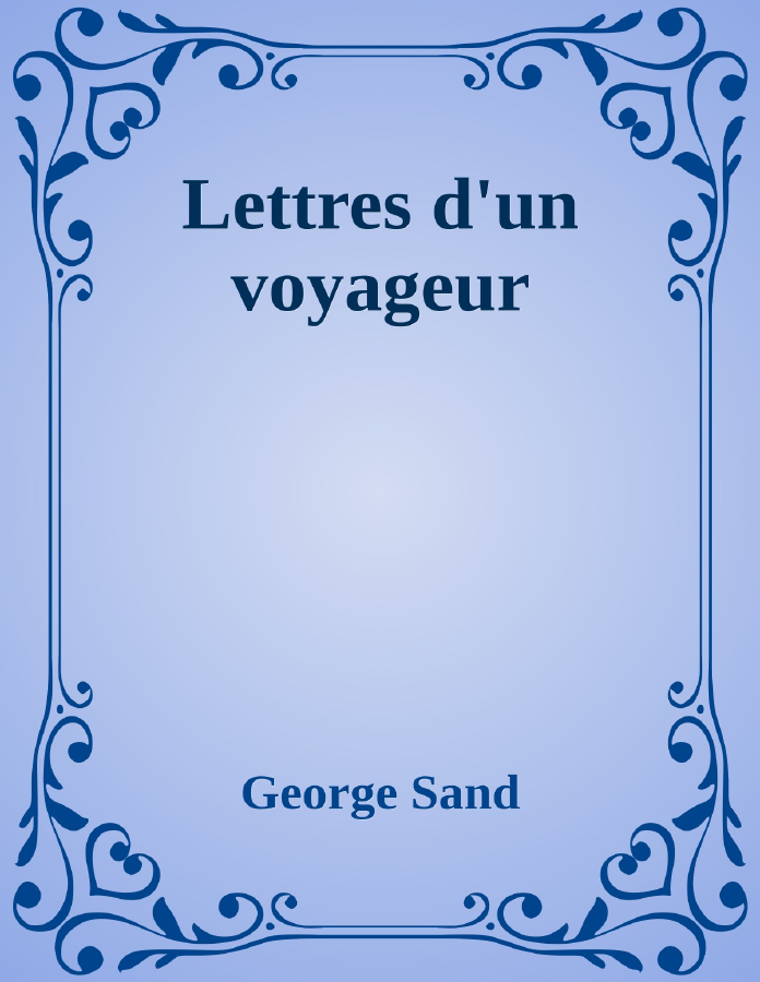 Couverture de Lettres d'un voyageur