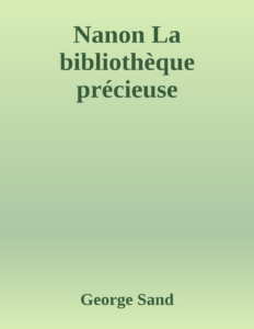 Couverture de Nanon
La bibliothèque précieuse