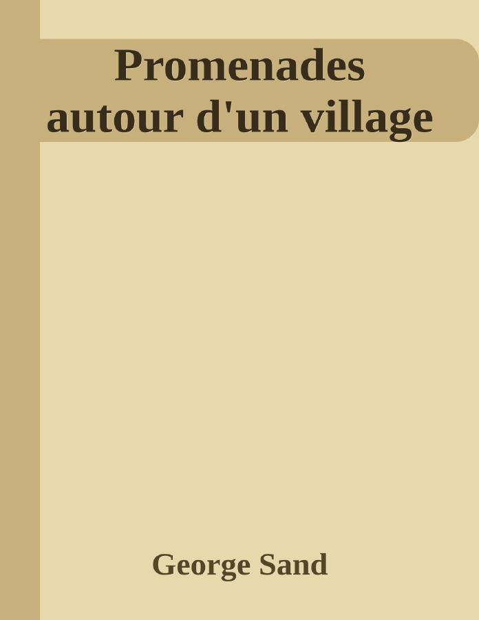 Couverture de Promenades autour d'un village