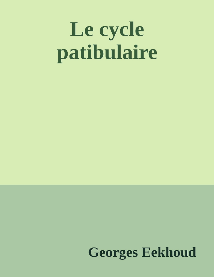 Couverture de Le cycle patibulaire