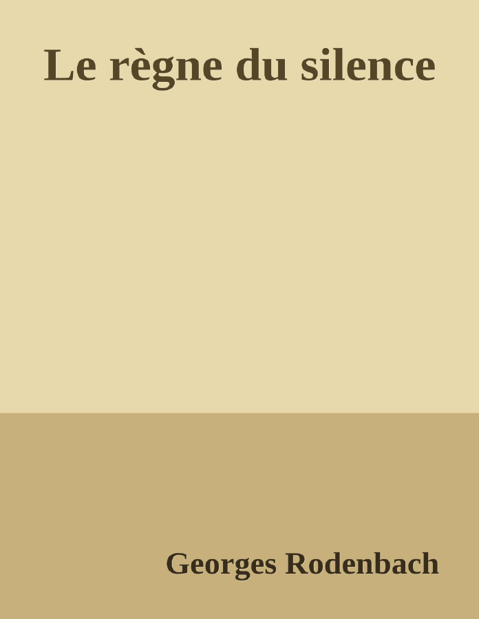 Couverture de Le règne du silence