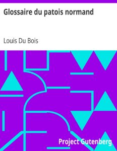 Glossaire Du Patois Normand