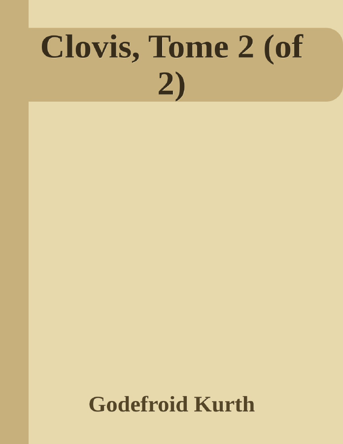 Couverture de Clovis, Tome 2 (of 2)