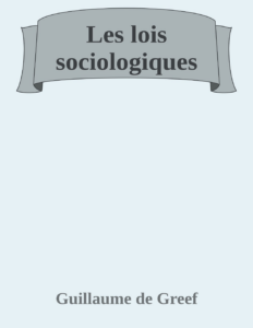 Couverture de Les lois sociologiques