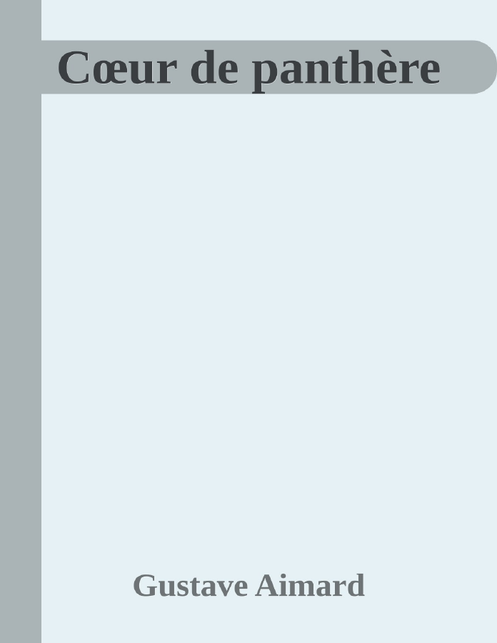 Couverture de Cœur de panthère