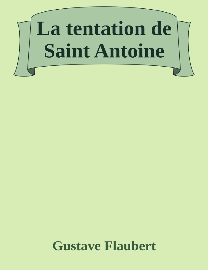 Couverture de La tentation de Saint Antoine
