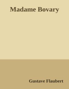 Couverture de Madame Bovary