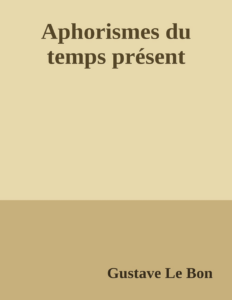 Couverture de Aphorismes du temps présent