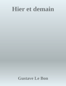 Couverture de Hier et demain