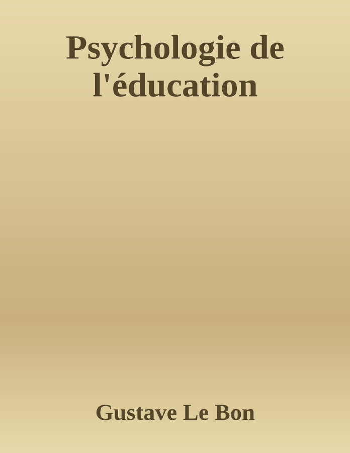 Couverture de Psychologie de l'éducation