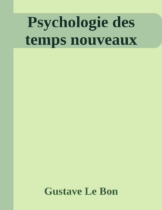 Couverture de Psychologie des temps nouveaux
